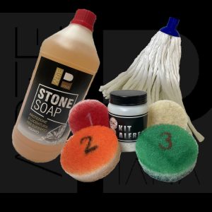 Set 3 in 1 Marmo: Kit Alfredo, Mocio e Stone Soap